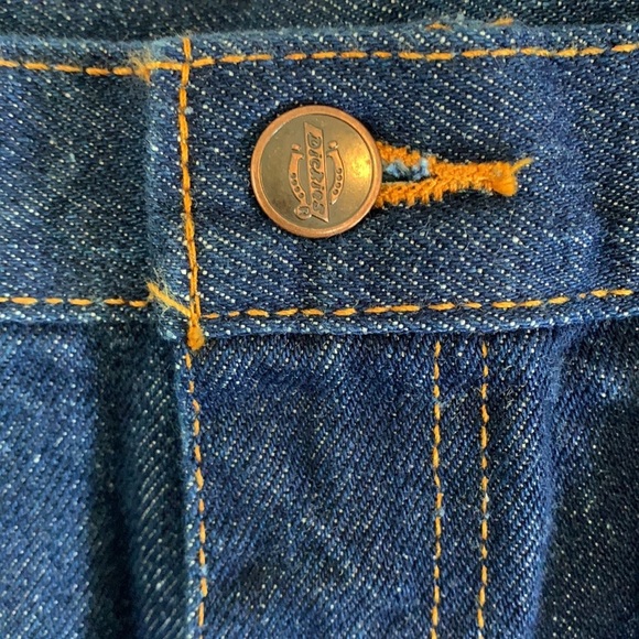 Dickies Relaxed Fit 2 Pair 100% Cotton Heavyweight Mens 42x32 Denim Jeans Pants - Picture 7 of 10